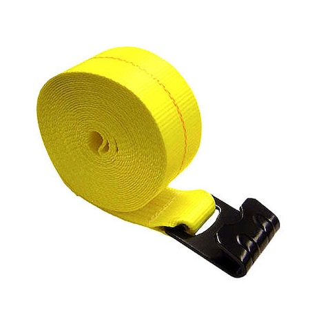 Us Cargo Control 3" x 25' Replacement Strap W/ Flat Hook 325FH
